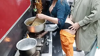 Desi Housewife Anal Making love Wide Cookhouse While She Is Cooking